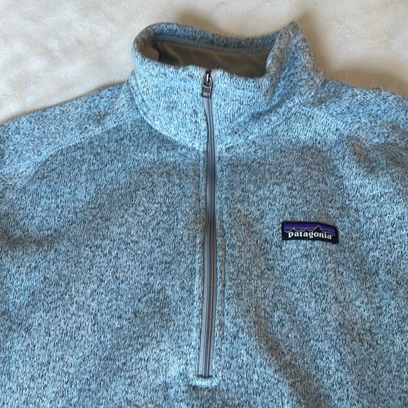 Patagonia Better Sweater 1/4 Zip Pullover Size XL Heather Blue Gray Women - Picture 7 of 16